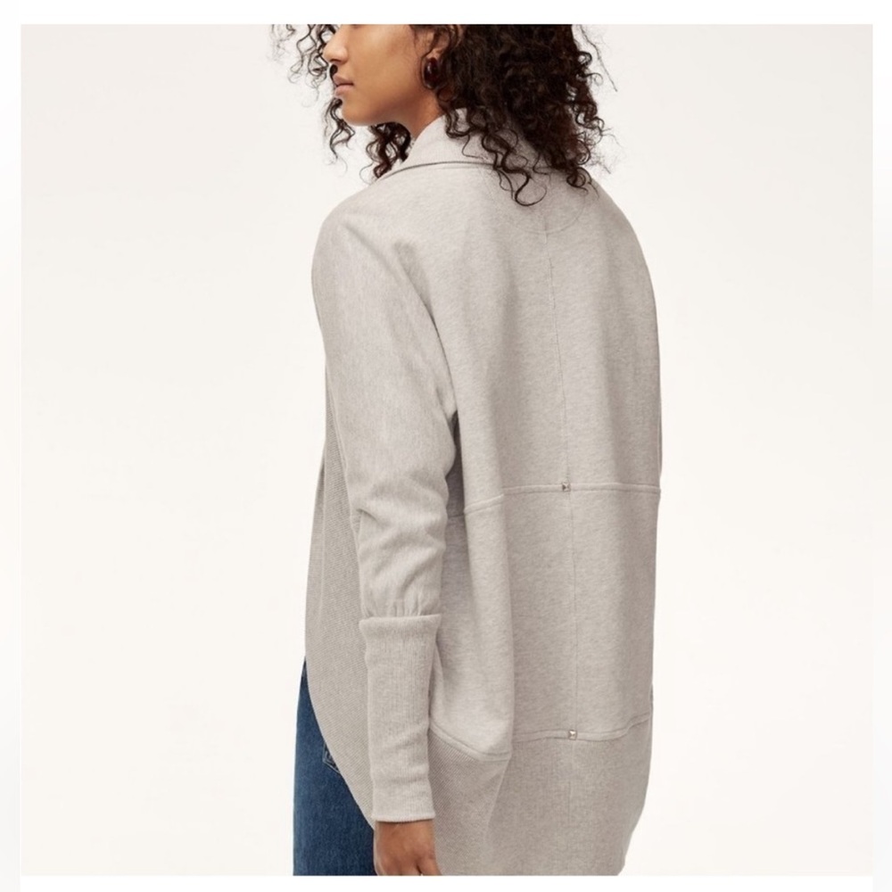 Aritzia Wilfred Cream cocoon wrap Diderot Open Cardigan